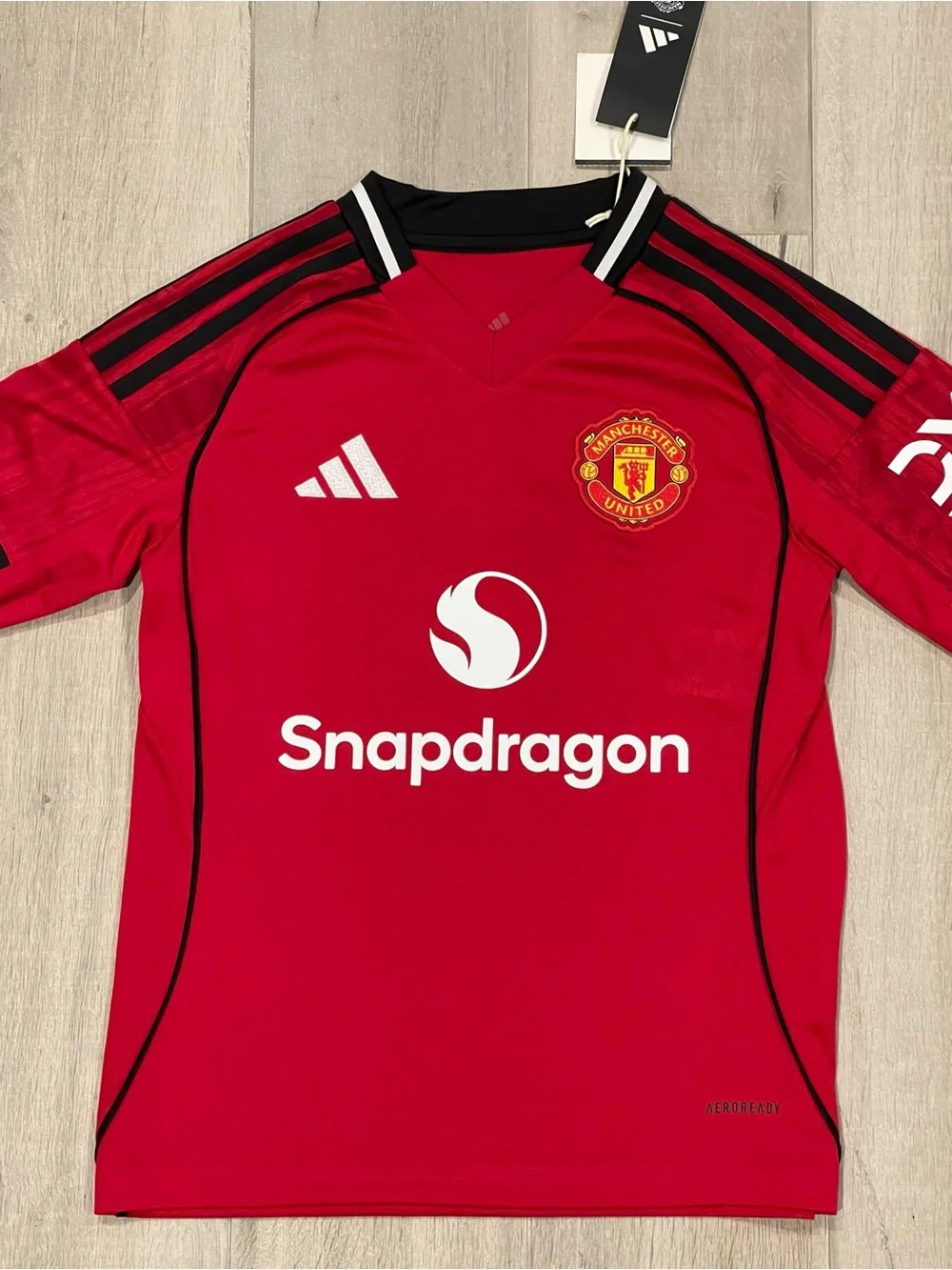 Adidas Manchester United 2024/25 Home Jersey Red Soccer Shirt Youth Large NWT